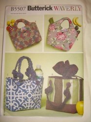 5507 VERSATILE HANDLED SHOPPING BAGS, LUNCH BAGS PATTERN